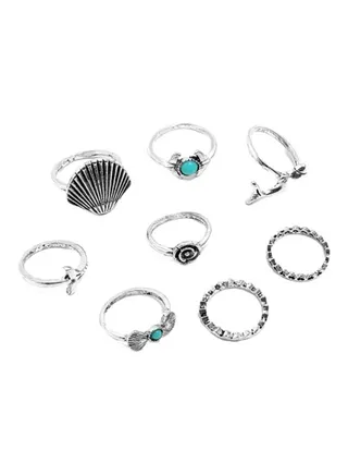 8-Piece Fashion Ring Set 