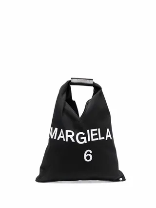 Japanese logo-print tote bag