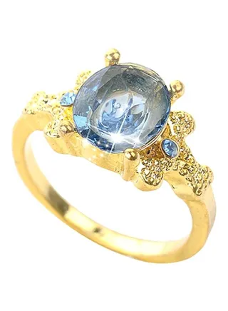 Rhinestone Alloy Ring 