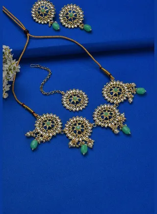 Kundan Gold Plated Necklace Set