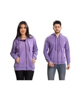 Sweatshirt zipper & Hoodies For unisex - Purple 