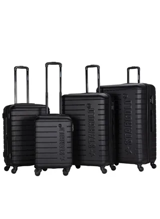 Hardside Spinner 4 Piece Luggage Trolley Set With Number Lock 