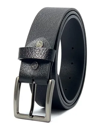 Classic Milano Genuine Leather Belts for men Print Texas Shrankan 40MM Belt men PTX-4080 (Black) by Milano Leather 