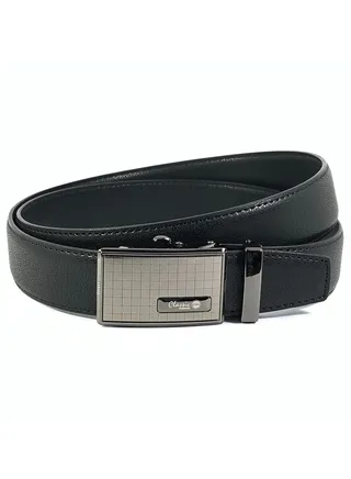 Classic Milano Genuine Leather Auto Profile Belt 32MM for men GRP203AL3204 by Milano Leather 