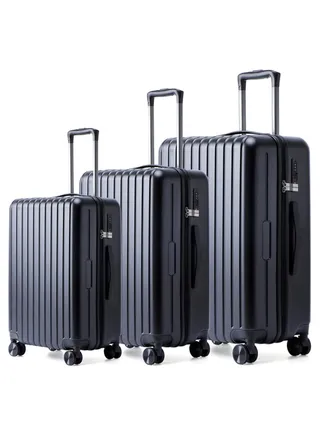 3pcs Luggage Set,ABS Luggage Set,Hardside Spinner Luggage,Hardside Luggage with Spinner Wheels,20"/24"/28" Carry-on and Checked Luggage (3pcs) 