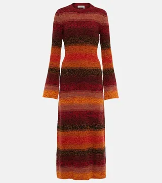 Cashmere sweater midi dress