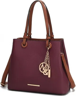 MKF Collection by Mia K Kearny Vegan Leather Women’s Tote Handbag - Red