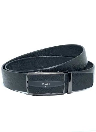 Classic Milano Men’s Leather Belt for men Fashion Belt Ratchet Dress Belts for men with Automatic Click Buckle for Mens Belt Enclosed in an Elegant Gift Box ALTHQ-3705-12 (Black) by Milano Leather 