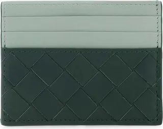 Bottega Veneta Two-Tone Woven Cardholder