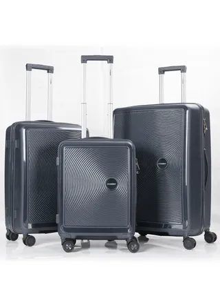 Trolley Luggage PP Hard Side 3PCS Set With TSA Lock Travel Bag 