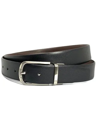 Classic Milano Genuine Leather Men’s Spanish Reversible Belt Men, Leather Belt Fashion Belt Ratchet Dress Belt with Reversible Pin Buckle for Men 