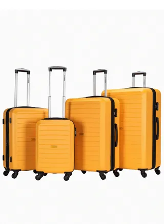 4Piece Hardside Spinner Luggage Set with Number Lock 20/24/28/32 Inches 
