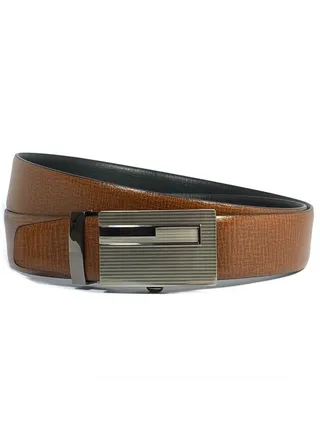 Classic Milano Men’s Spanish Leather Belt men, Leather Belt Fashion Belt Ratchet Dress Belt with Automatic Click Buckle for Men Enclosed in an Elegant Gift Box Can Pruning by Milano Leather 