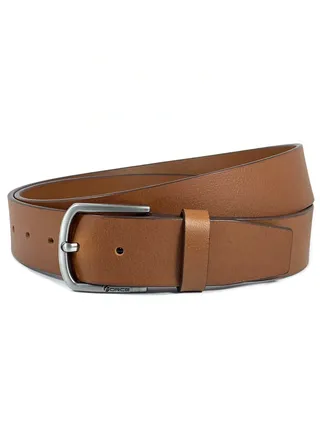 FORCE® Genuine Leather Belt Men in the GIFT BOX; Classic Jean Belt 40MM; Belts for men Casual KQ Pin Buckle 