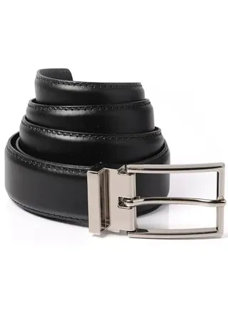 Genuine Leather Grain Dress Casual Belt 