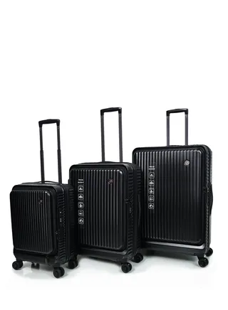 Travel bags from Morano, consisting of Three pieces, color (Black) 