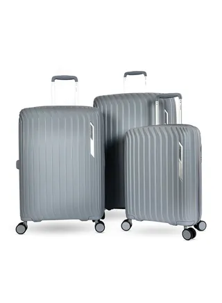Magellan Luggage Set 3Pcs Trolley Travel Bag Lightweight Hard 4 double wheels 