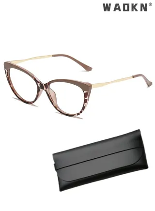Women's Blue Light Blocking Glasses Blue Light Filter Computer Reading Gaming TV Phones Cat Eye Eyeglasses Fashion Anti Eyestrain Headache Eyewear 