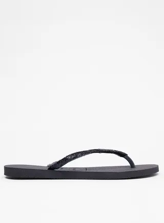 Glitter Strap Flip Flops