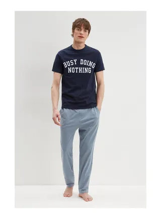 Busy Doing Nothing Top & Bottoms Pyjama Set 