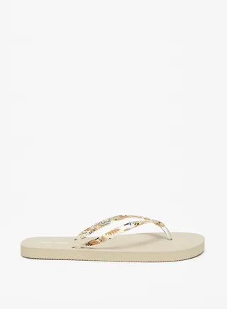 Womens Printed Flip Flops