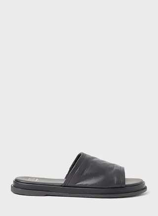 Laurena Leather Slides 