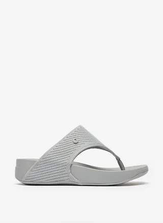 Women Textured Slip-On Thong Sandals
