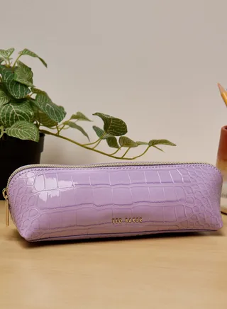 Charlas Imitation Croc Pencil Case