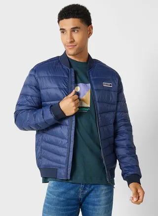 Zip Through Bomber Jacket 