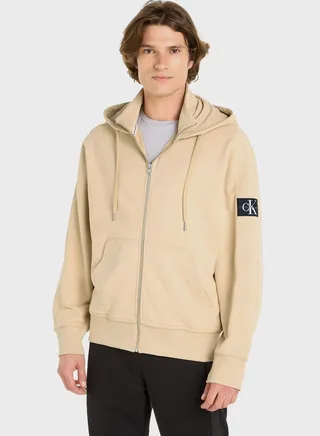 Badge Logo Hooded Jacket