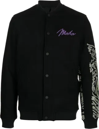 Graphic Logo-Embroidered Bomber Jacket