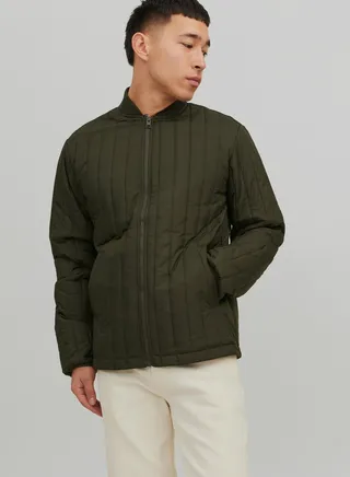 Zip Through Bomber Jacket 