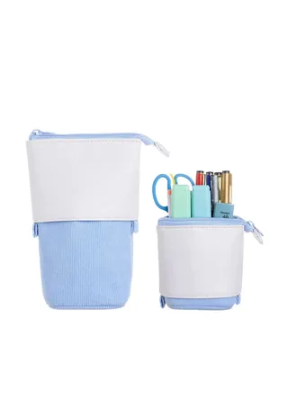 Pop up Pencil Case - Pen Telescopic Holder Stationery Case Standing Pouch Holder Colorful College office Organizer for Student, Office worker 