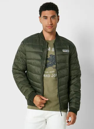 Zip Through Bomber Jacket