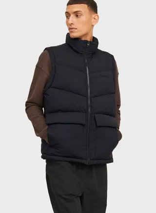 Zip Through Puffer Gilet