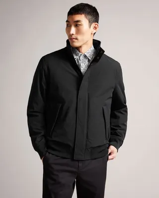 Wadded Bomber Jacket in Black