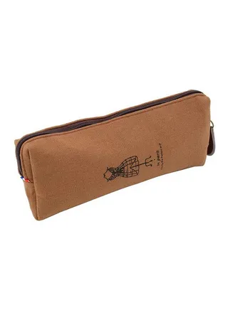 New Retro Pencil Pen Case Brown 