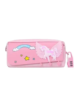 Pencil Case Unicorn Pink 