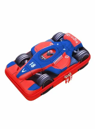 Pencil Case Storage Box Car Supercar Cartoon PU Leather Pencil Case Stationery Shockproof 3D EVA Large Capacity Suitable for Students and Teenagers 