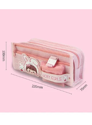 Children's cartoon pencil case with large capacity 