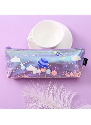 Starry Sky Drifting Sand Pen Bag 