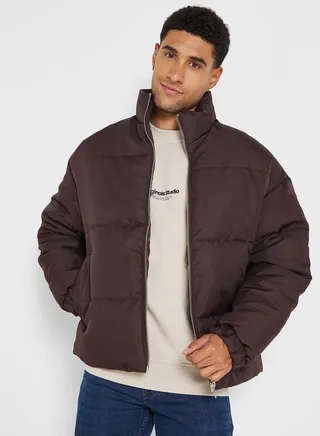 Zip Through Puffer Jacket