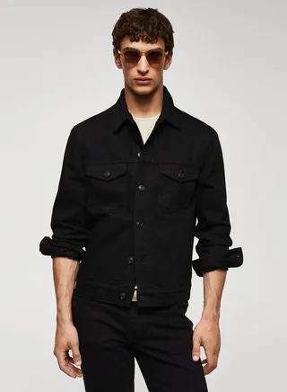 Double Pocket Buttoned Jacket