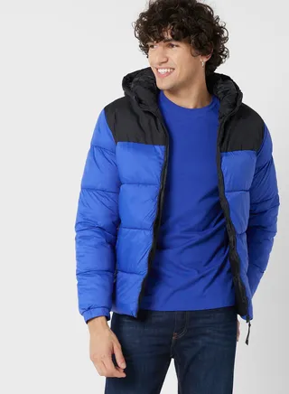 Zip Through Puffer Jacket 