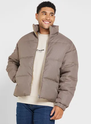 Zip Through Puffer Jacket