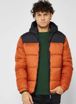 Zip Through Puffer Jacket 