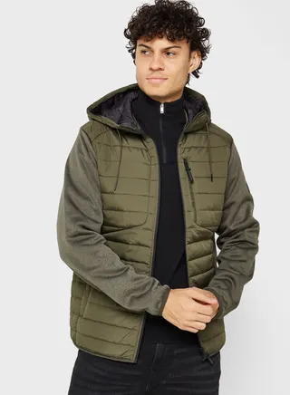 Zip Through Puffer Jacket 