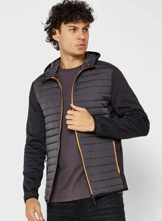 Zip Through Quilted Jacket 