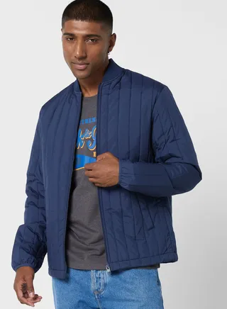 Zip Through Bomber Jacket 