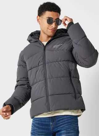 Zip Through Puffer Jacket 